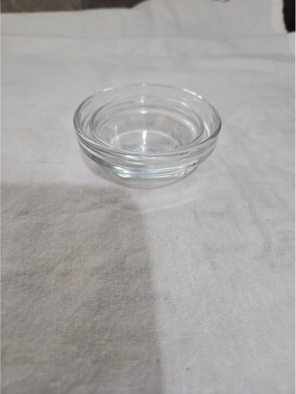 Clear tempered glass stackable prep and ingredient bowls